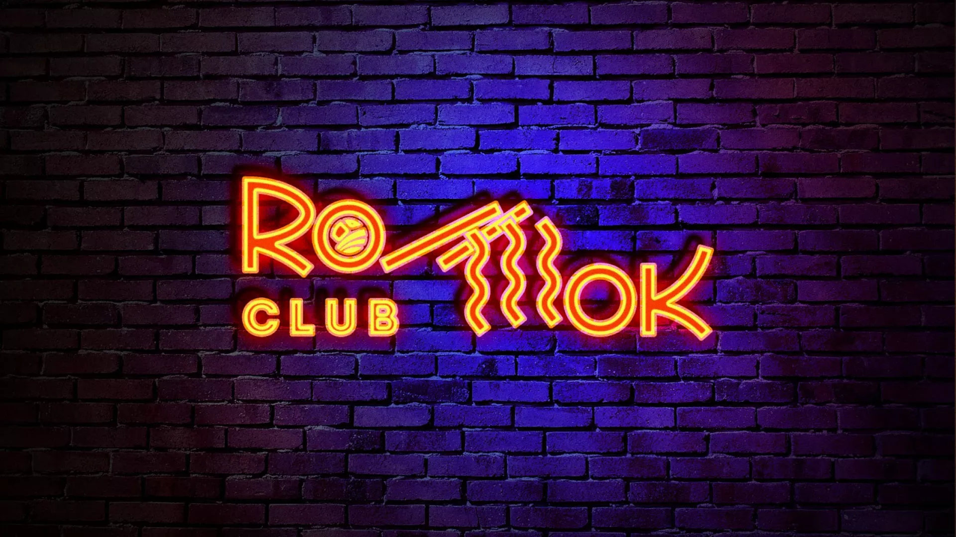 Разработка интерьерной вывески суши-бара «Roll Wok Club» в Зее